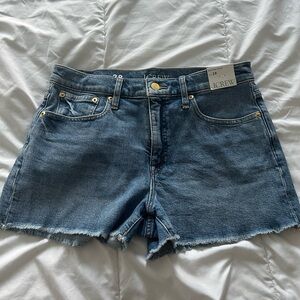 J Crew mid rise denim shorts